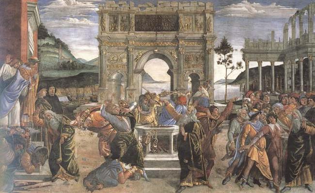 Sandro Botticelli Punishment of the Rebels china oil painting image